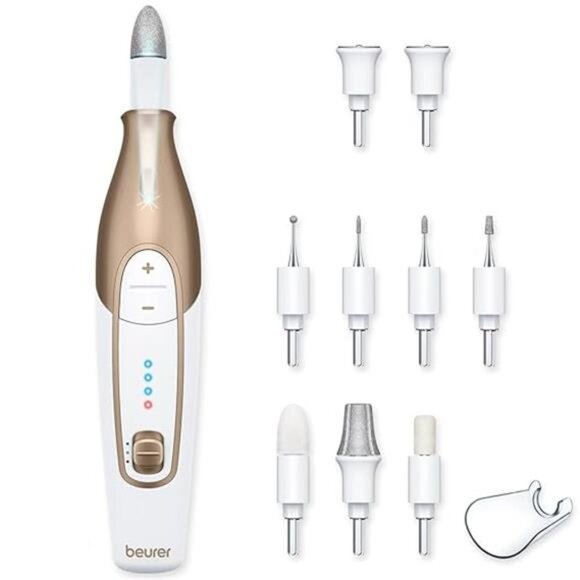 Nail Drill Kit, Cordless Electric Nail File with 10 Attachments and LED Light - Picture 7 of 7